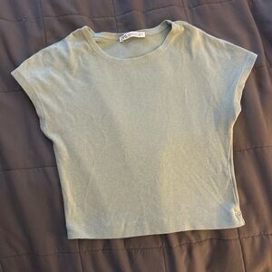 Zara Green Crop Top